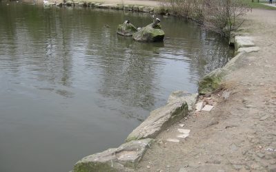 2016-March- Repairs to the lake edge.